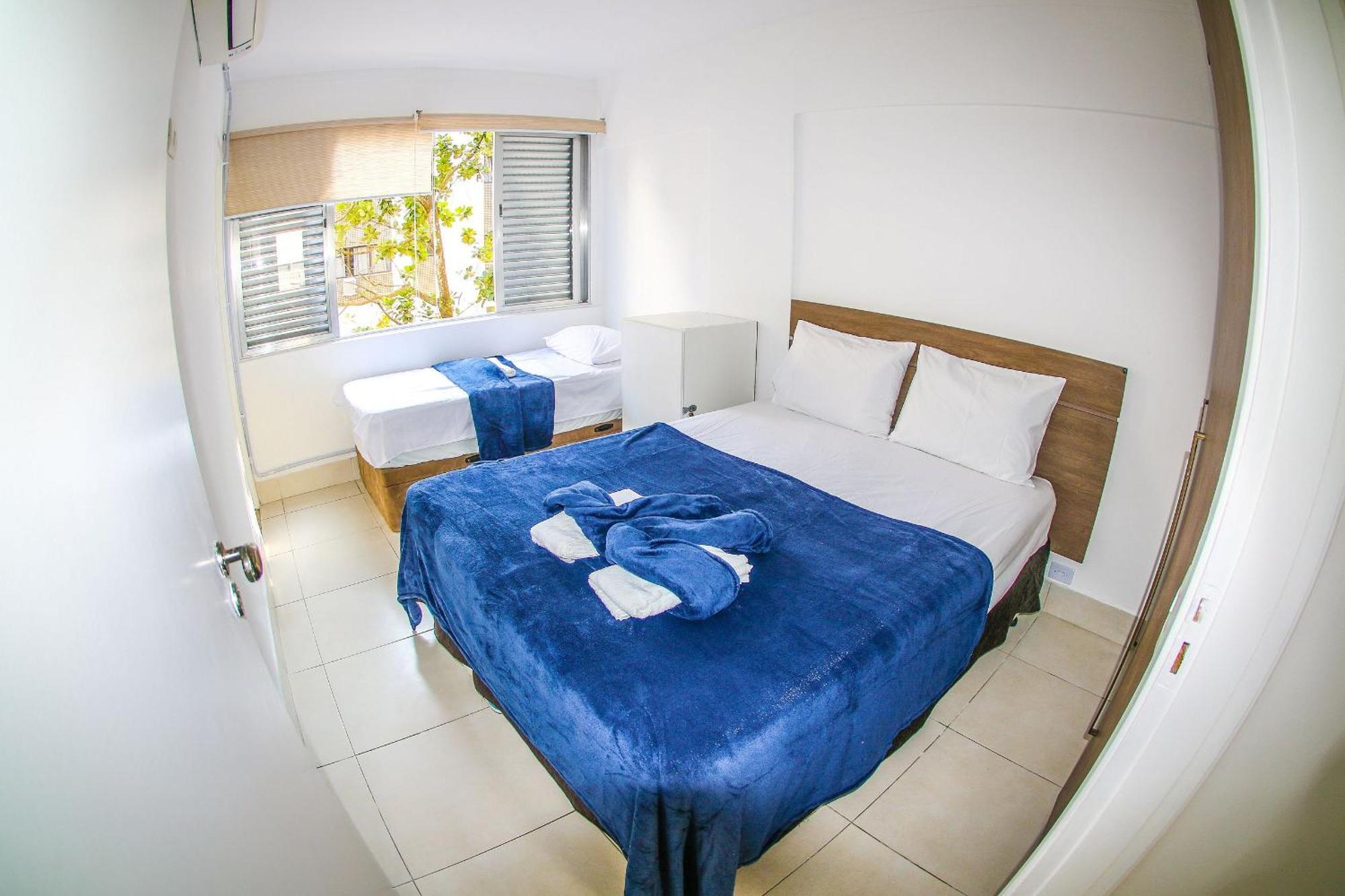 5E-Pe Na Areia Da Praia Do Tombo, 2 Quartos, Ar Cond, 2 Banheiros,2 Vagas+Roupas De Cama 瓜鲁雅 外观 照片