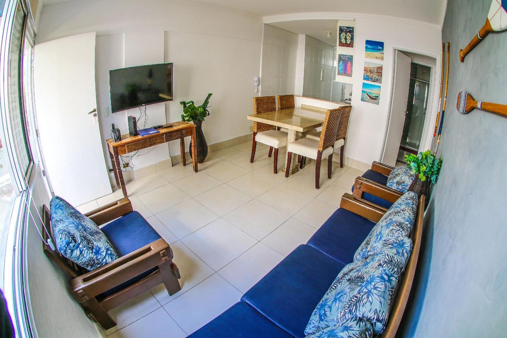 5E-Pe Na Areia Da Praia Do Tombo, 2 Quartos, Ar Cond, 2 Banheiros,2 Vagas+Roupas De Cama 瓜鲁雅 外观 照片